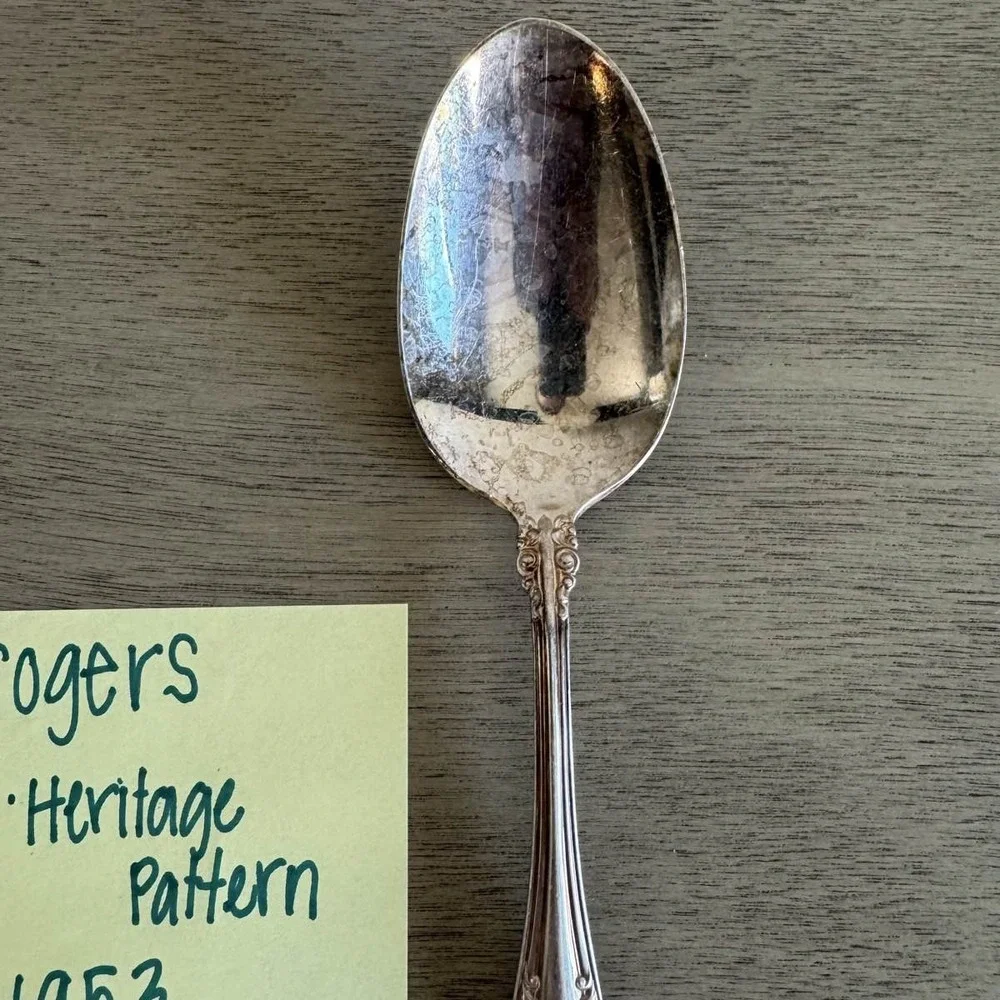 1847 Rogers Bros Heritage 1953 Silverplate‎ Serving Spoon International